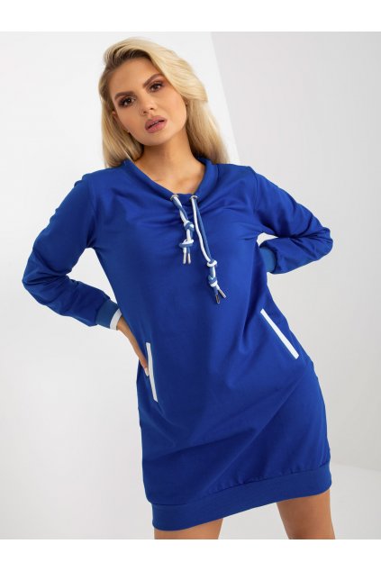 Dámske kobaltovo-modre šaty - tunika športove kód produktu 15- TemU - 1-RV-TU-8379.46