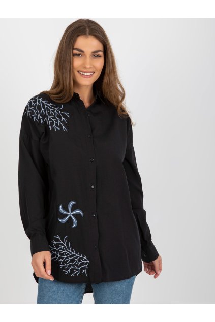 Dámske Košeľa farba Čierna kód TO-KS-7005.26P