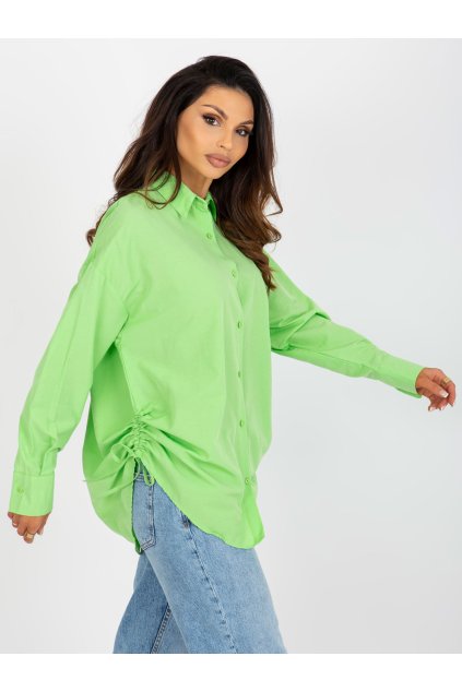 Dámske Košeľa farba Svetlo-zelená kód TO-KS-7128.96