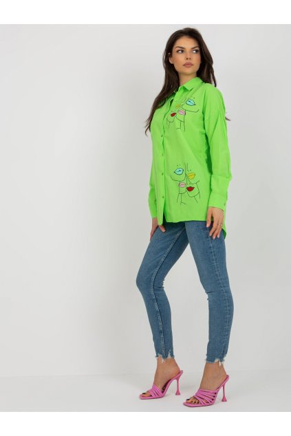 Dámske Košeľa farba Svetlo-zelená kód TO-KS-7521.26X