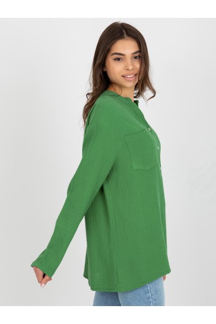 Dámske Košeľa farba Zelená kód TW-KS-BI-1144.07