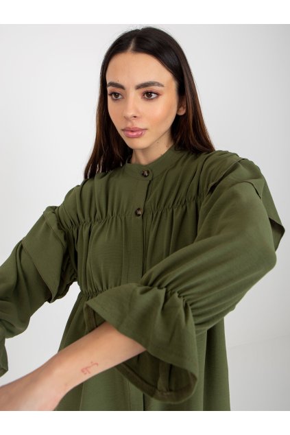 Dámske Košeľa farba Khaki kód TW-KS-BI-2021745.13X