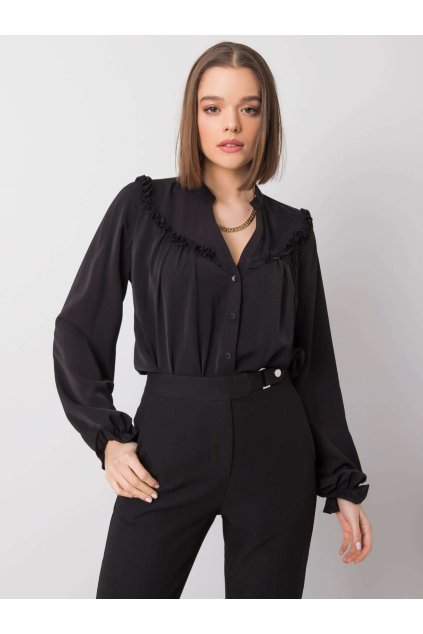 Dámske Košeľa farba Čierna kód TW-KS-BP-5078.21