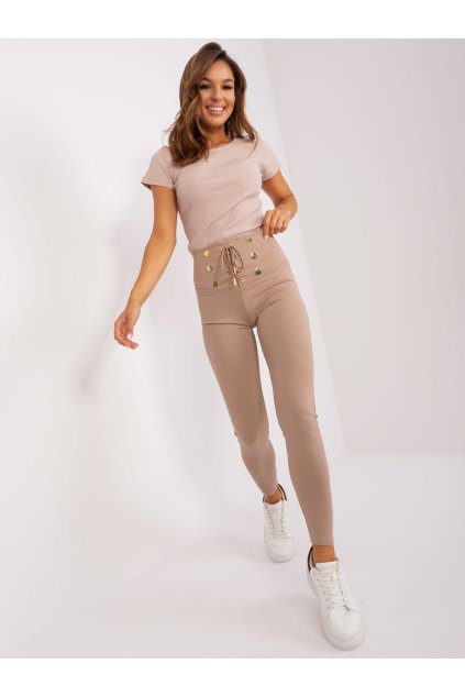 Dámske Legíny farba Tmavo-béžová kód TW-LG-OB059.37X