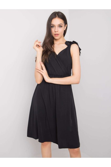 Dámske čierne šaty na bežný deň kód produktu TW-SK-BI-81843.99