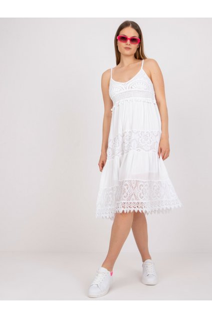 Dámske biele šaty na bežný deň kód produktu 15- TemU - 1-TW-SK-BI-82345.19P