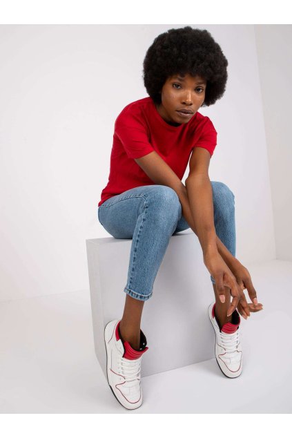 Dámske jednofarebné farba tmavo-červená kód TW-TS-1004.24X