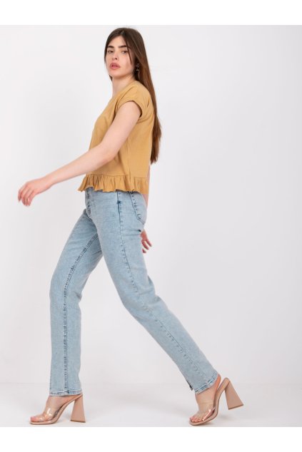 Dámske jednofarebné farba hnedá camel kód TW-TS-1053.21X