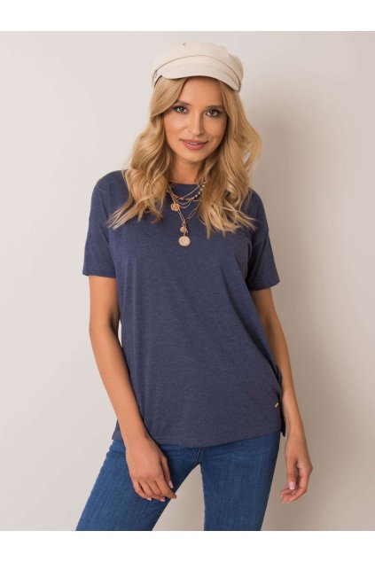 Dámske jednofarebné farba granatovo-modrá kód TW-TS-G-004.08 (Farba Granatovo-modrá, Veľkosť L)