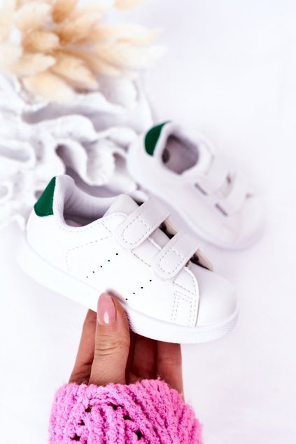 Detské tenisky farba biela kód obuvi 805-E WHITE/GREEN