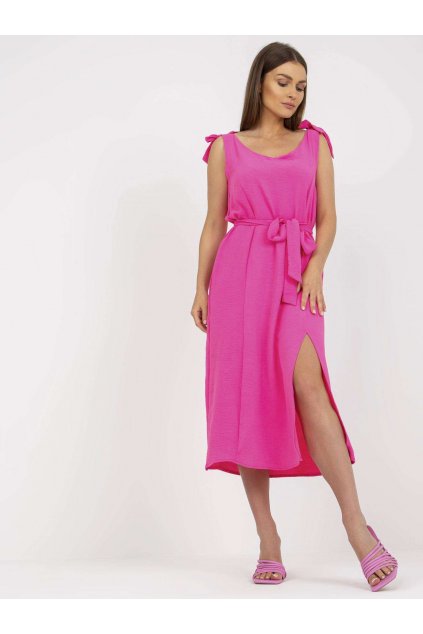 Dámske krikľavo-ružove šaty na bežný deň kód produktu 15- TemU - 1-WN-SK-1211.58
