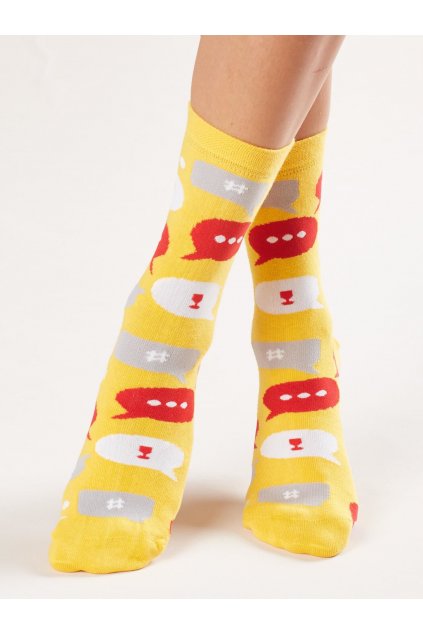 Dámske ponožky žltá WS-SR-5396.36