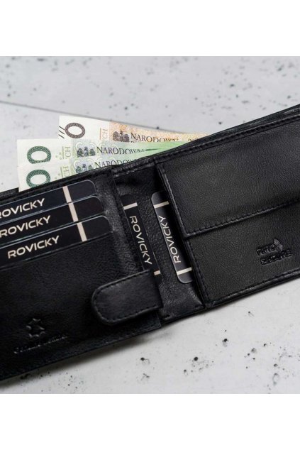 Pánska čierna peňaženka [DH] 0670L-D