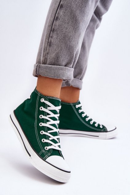 Dámske tenisky farba zelená kód obuvi 845-M GREEN