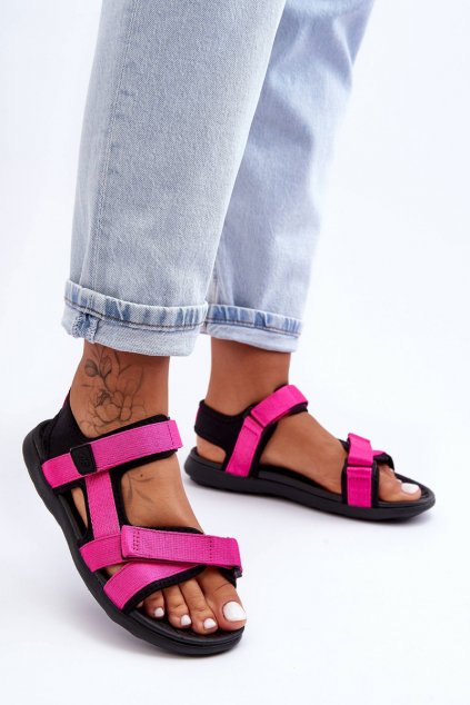 Dámske sandále farba ružová kód obuvi 4FSS23FSANF014 55S