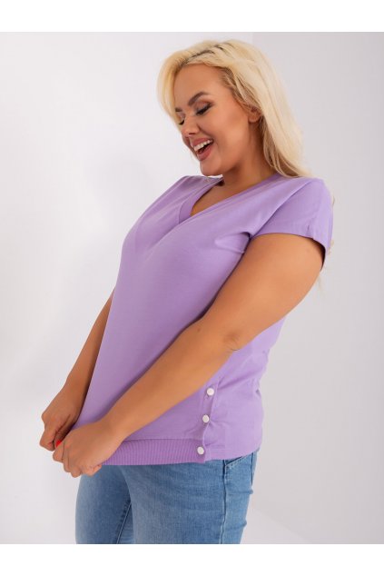 Dámska blúzka plus size svetlo-fialová RV-BZ-8818.53