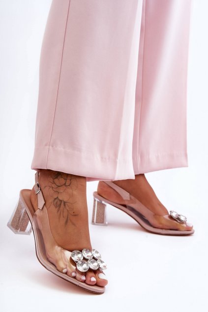 Dámske sandále  ružové kód obuvi MR1037-43 PINK
