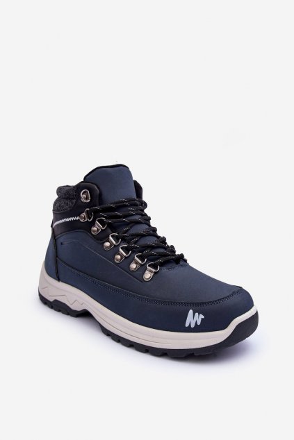 Pánske topánky na zimu farba modrá kód obuvi HB34 BLUE