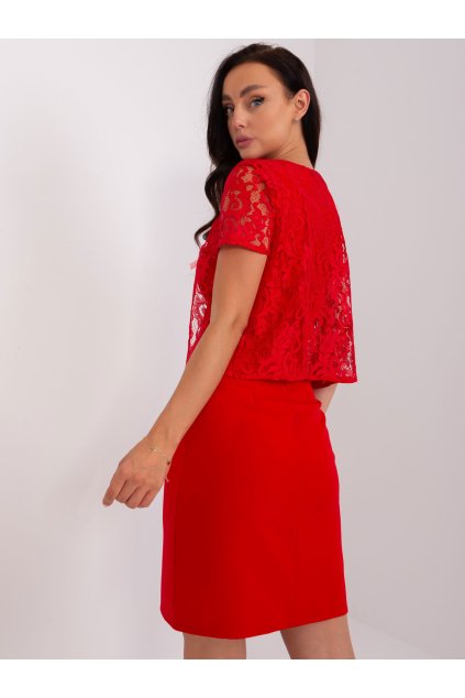 Dámske červene šaty elegantné kód produktu LK-SK-509284-1.80