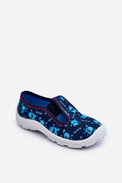 Detské šľapky  tmavo modré kód obuvi 975X177 BLUE