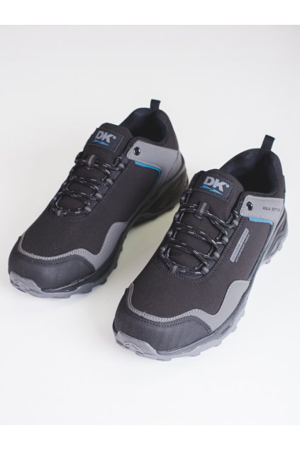 Sivé pánske trekingové topánky bez opätku podpätku Dk kod CCC -1- 1100B/G-M