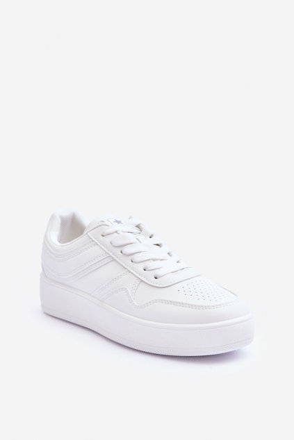 Dámske biele tenisky na platforme z eko kože kód obuvi TE- CCC -01-23SP35-5468 WHITE : Naše topky dnes