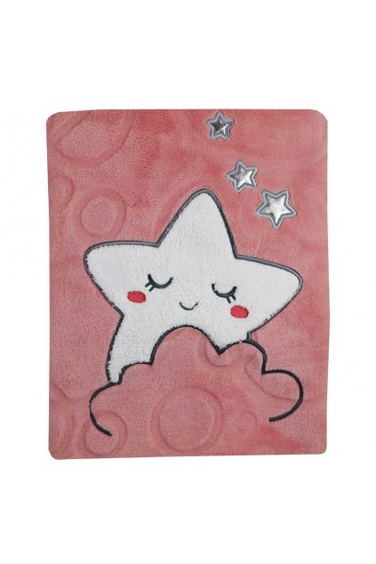 Detská deka Koala Sleeping Star pink