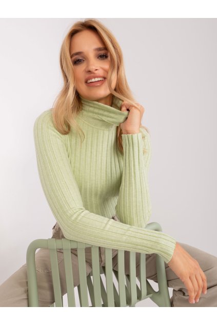Dámsky sveter farba Pistáciová kód PM-SW-1087.09