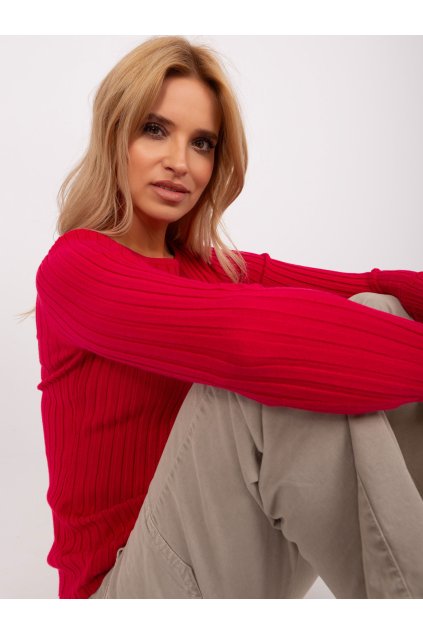 Dámsky sveter farba Červená kód PM-SW-PM1089.09P