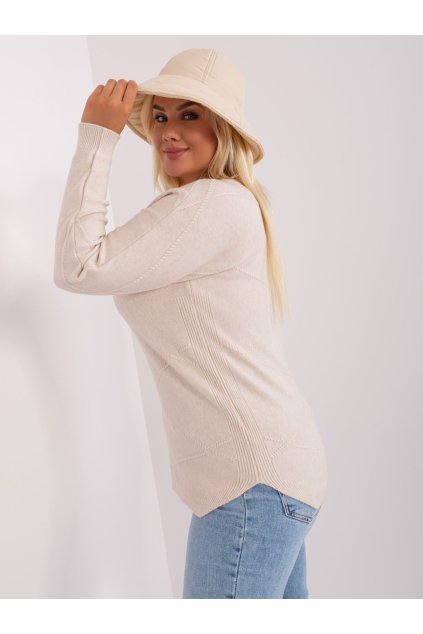 Dámsky sveter farba Svetlo-béžová kód PM-SW-PM-3905.13