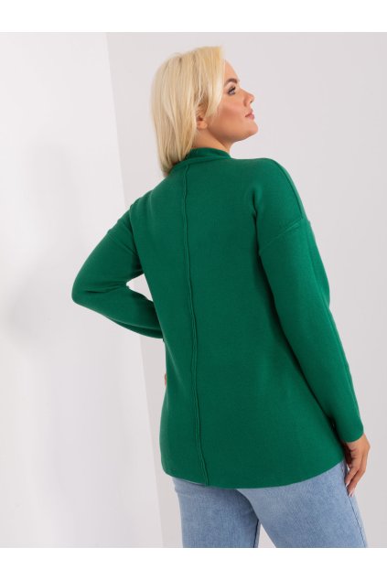 Dámsky sveter farba Tmavo-zelená kód PM-SW-PM717.20