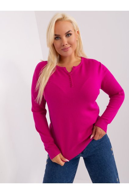 Dámsky sveter farba Fuksiovo-ružová kód PM-SW-PM-3897.06P