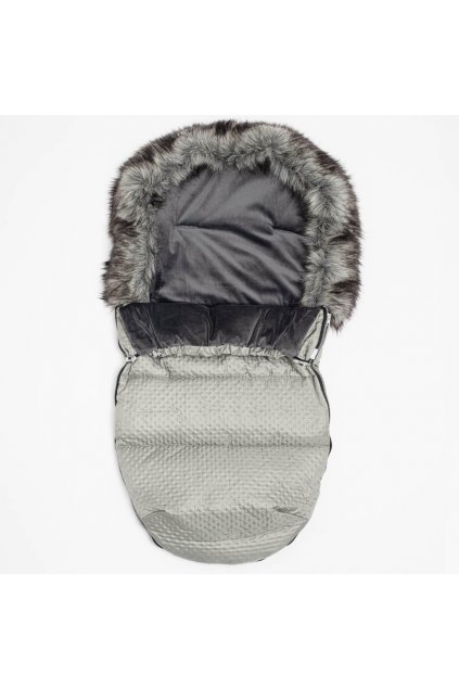 Zimný fusak New Baby Lux Fleece grey
