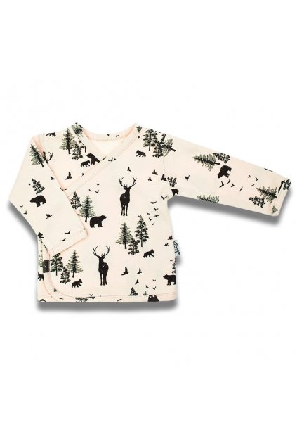 Dojčenská bavlněná košilka  Bambi