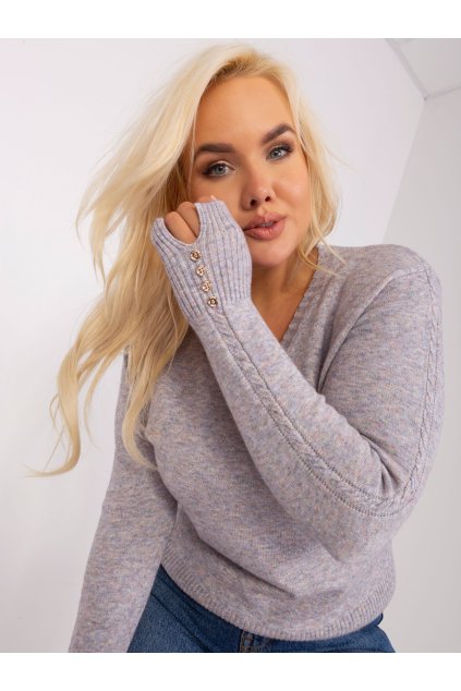 Dámsky sveter farba Sivá kód PM-SW-PM-3817.07