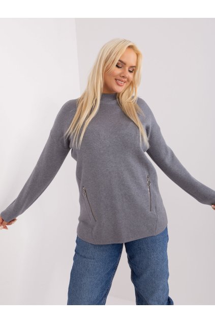 Dámsky sveter farba Tmavo-sivá kód PM-SW-PM717.20