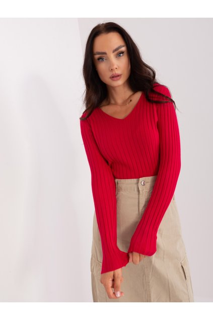 Dámsky sveter farba Červená kód PM-SW-PM1088.25