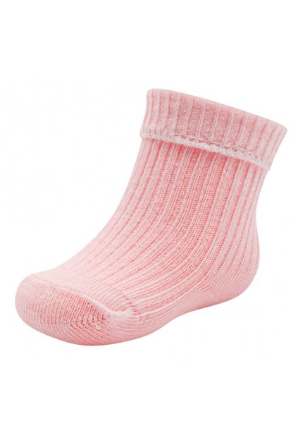 Dojčenské bavlnené ponožky New Baby ružové
