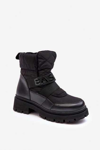 Dámske snehule  čierne kód obuvi VL225P BLACK