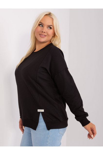 Dámska blúzka plus size čierna RV-BZ-9199.91P