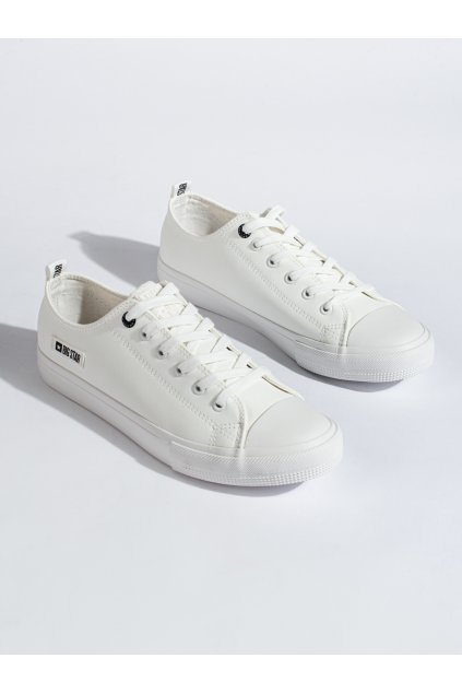 Biele pánske športové topánky bez opätku podpätku Big star shoes kod CCC -1- KK174008W-M