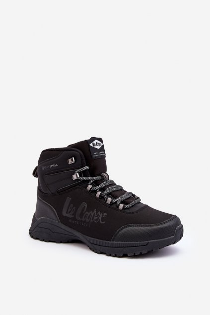 Pánske topánky na zimu  čierne kód obuvi LCJ-22-01-1404M BLACK