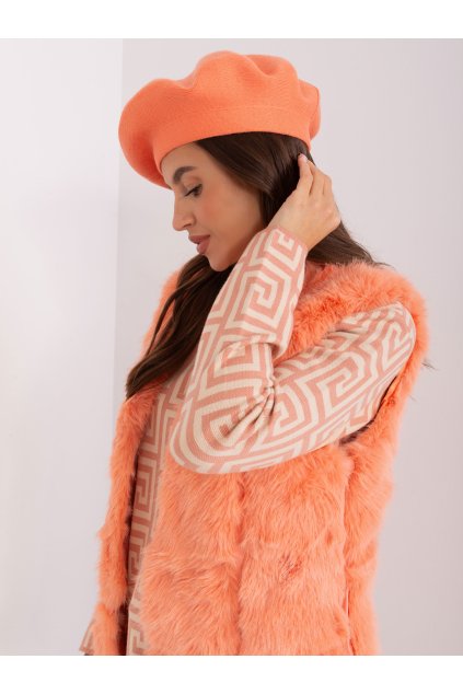 Dámske Čiapka farba Broskyňová kód AT-CZ-231305.85P (Farba Broskyňová, Veľkosť ONE SIZE)