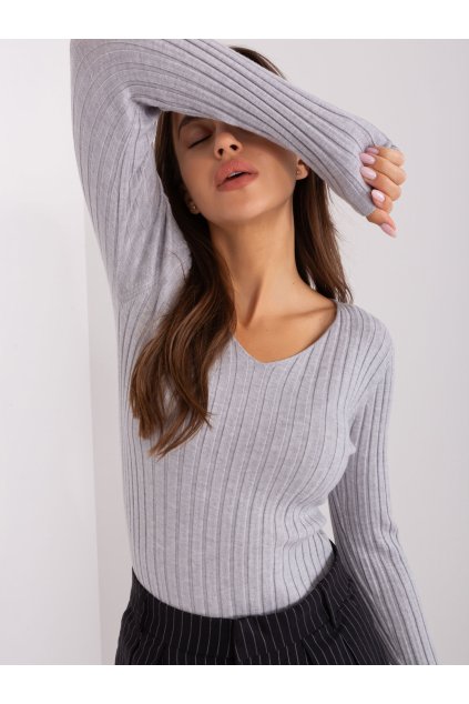 Dámsky sveter farba Svetlo-sivá kód PM-SW-PM1088.25