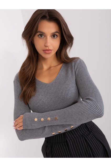Dámsky sveter farba Tmavo-sivá kód PM-SW-PM305.22