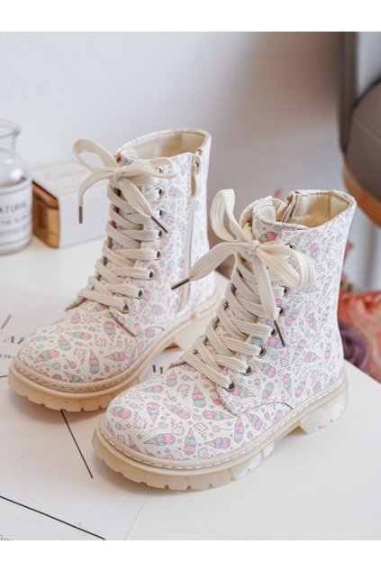 Detské zateplené botky na zips bežové dolida / 2322-1A/2A/3A BEIGE (Veľkosť 27)