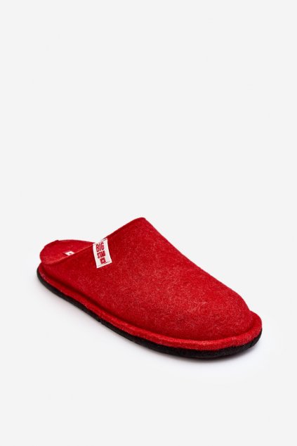 Dámske šľapky  červené kód obuvi KK276012 CZERWONY