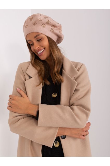 Dámske Čiapka farba Béžová kód AT-CZ-2318.30 (Farba Béžová, Veľkosť ONE SIZE)