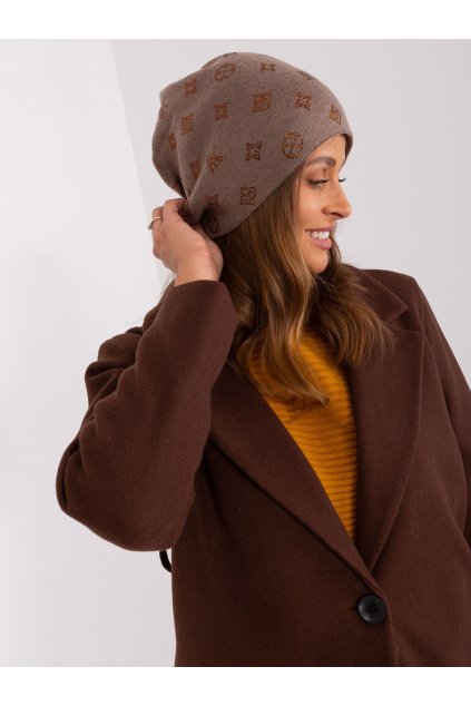 Dámske Čiapka farba Hnedá kód AT-CZ-2325.85 (Farba Hnedá, Veľkosť ONE SIZE)