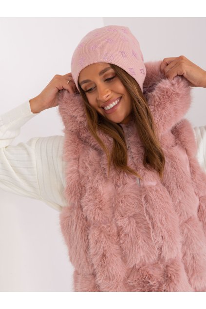 Dámske Čiapka farba Ružová kód AT-CZ-2325.85 (Farba Ružová, Veľkosť ONE SIZE)